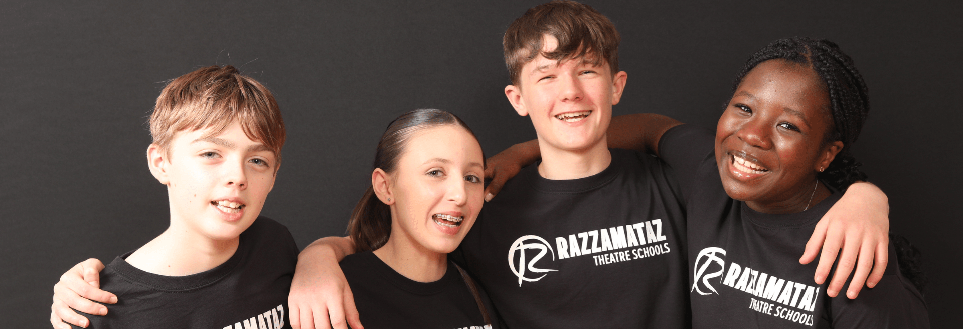 Students standing posing for a photograph